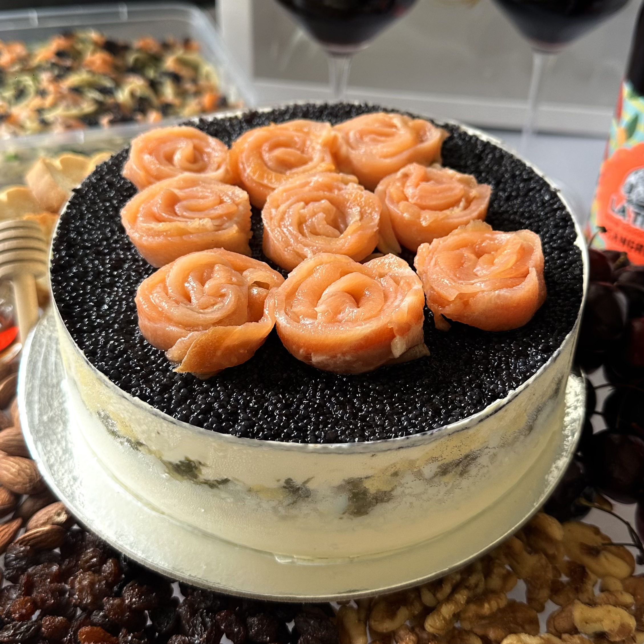 7″ Caviar Cake